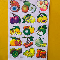 フルーツ シール 大   FRUIT STICKER
