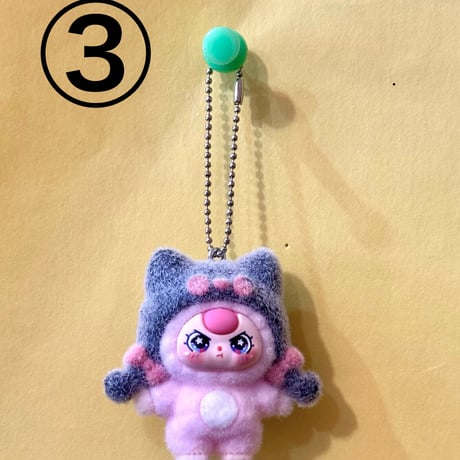 ぷんぷんキャット キーホルダー　Angry cat keychain