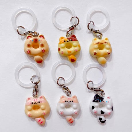 まんまるにゃんこ めじるしチャーム　ROUND CAT CHARM
