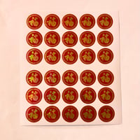 福 シール   丸型　CHINESE STICKER