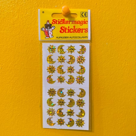 太陽と月 プリズム シール パッケージ入り　SUN AND MOON PRISM STICKER PACKAGE