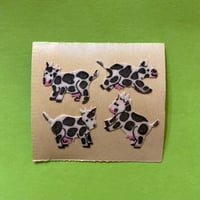 牛 シール ザラザラ　COW STICKER