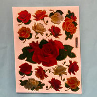 薔薇 ローズ ⑧ キラキラ シール  ROSE STICKER
