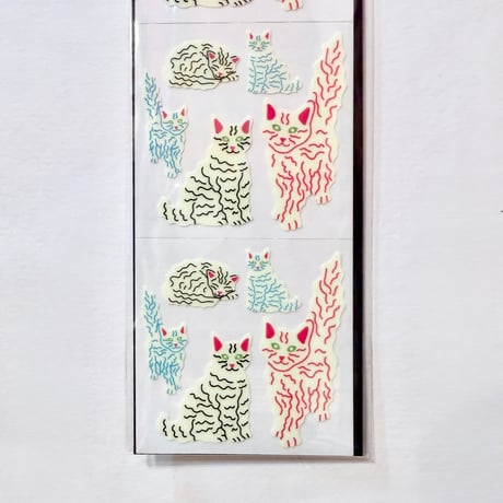 Sticker Garden★暗闇で光る猫② GLOW-IN-THE-DARK CAT