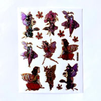 花 妖精① キラキラ シール FLOWER FAIRY STICKER