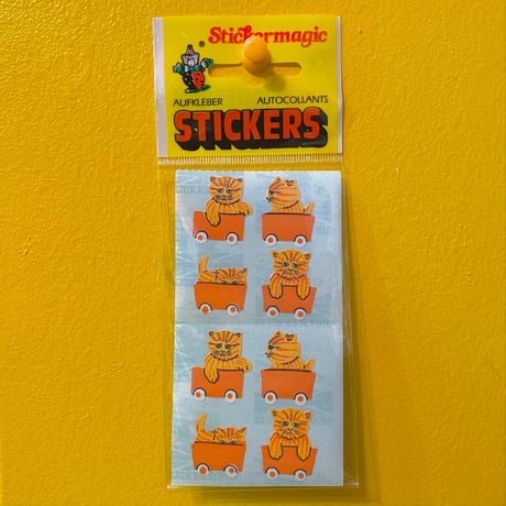 猫 シール パッケージ入り CAT STICKER PACKAGE