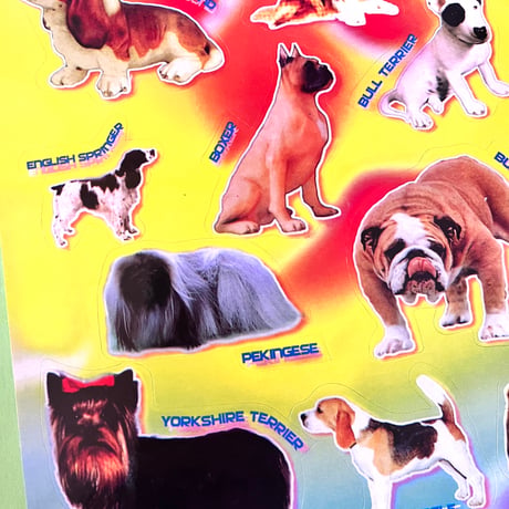 犬 いぬ シール 大 DOG STICKER ⑤