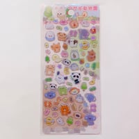 動物園 プリズム ぷっくりシール　ZOO ANIMAL STICKER