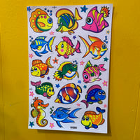 魚 シール 大   FISH STICKER