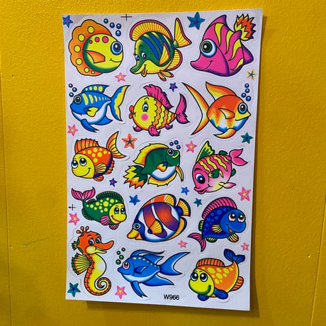 魚 シール 大   FISH STICKER