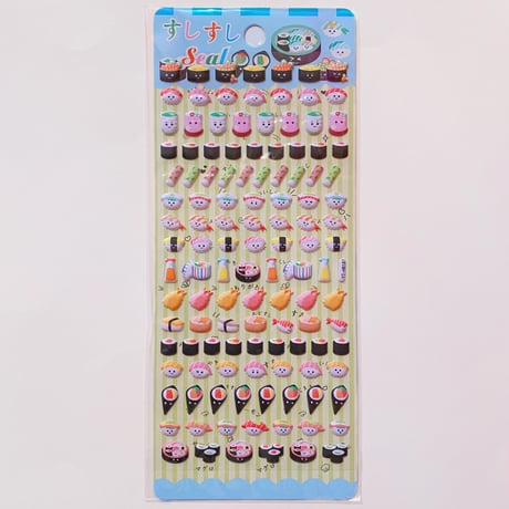 お寿司① ぷっくりシール　SUSHI STICKER