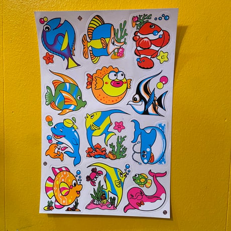 魚 シール 大  ② FISH STICKER