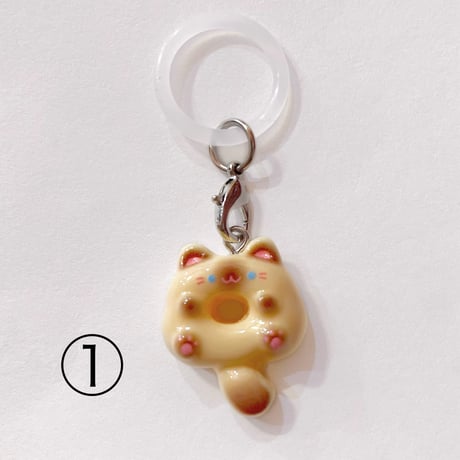 まんまるにゃんこ めじるしチャーム　ROUND CAT CHARM