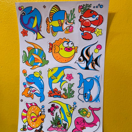 魚 シール 大  ② FISH STICKER