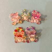 ジュエリーくまちゃん　ビーズリング　Jewelry Bear Bead Ring