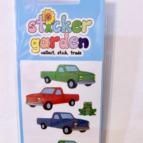 Sticker Garden★ 車とカエル Car and Frog