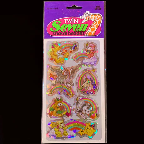 ツインセブン ステッカー クマとユニコーン  TWIN SEVEN STICKER