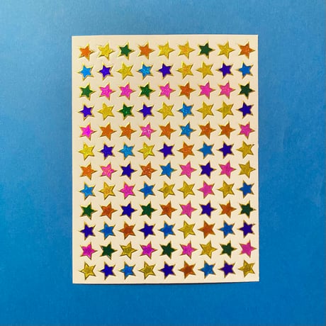 星 ③ キラキラ シール  STAR STICKER