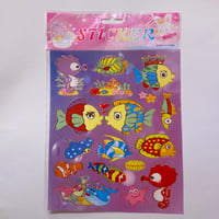 魚と海の生き物 シール　大　FISH AND SEA CREATURE STICKER