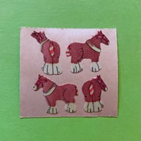 馬 シール ザラザラ　HORSE STICKER