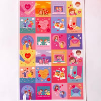 カップル② シール  大   COUPLE STICKER