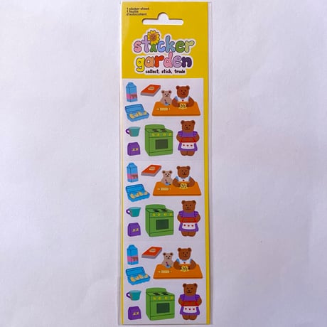 Sticker Garden★ クマ クッキング クッキー BEAR COOKING