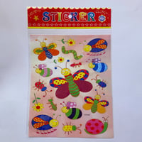 蝶々と虫 シール　大　BUTTERFLY AND BUG STICKER