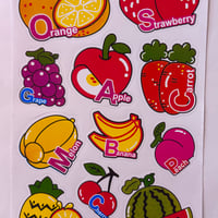 フルーツ シール 大  FRUIT STICKER