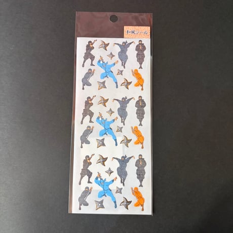 奥山商会 和風シール 忍者 JAPANESE STICKER