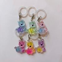 グラデーション犬チャーム　GRADATION DOG CHARM