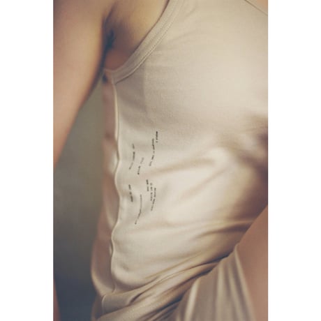 MASKER E / ORGANIC COTTON TANK TOP