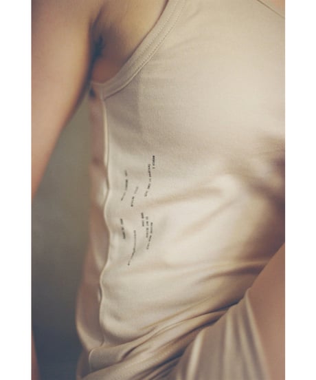 MASKER E / ORGANIC COTTON TANK TOP
