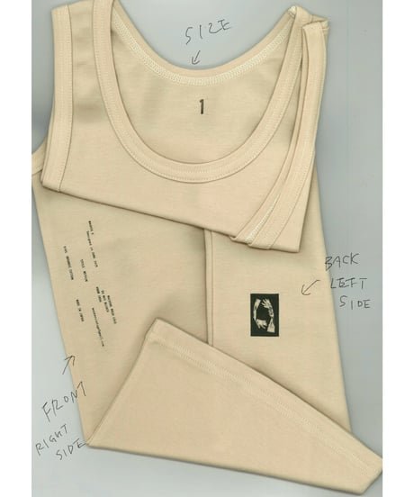MASKER E / ORGANIC COTTON TANK TOP