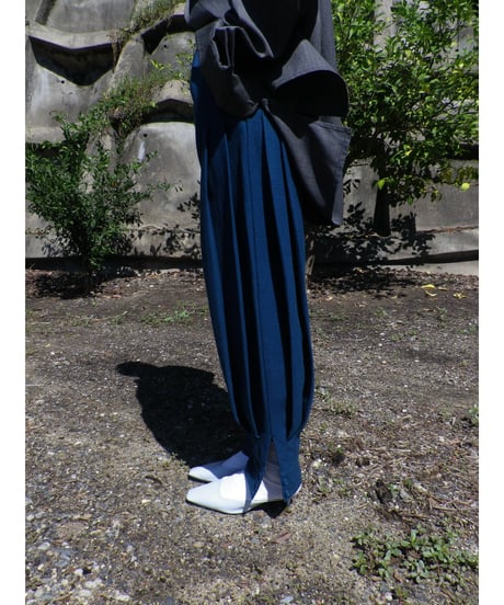 80S EU PLEATS WOOL PANTS