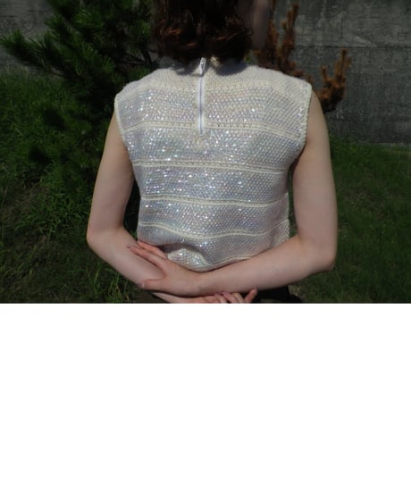 70S US SPANGLE KNIT TOP