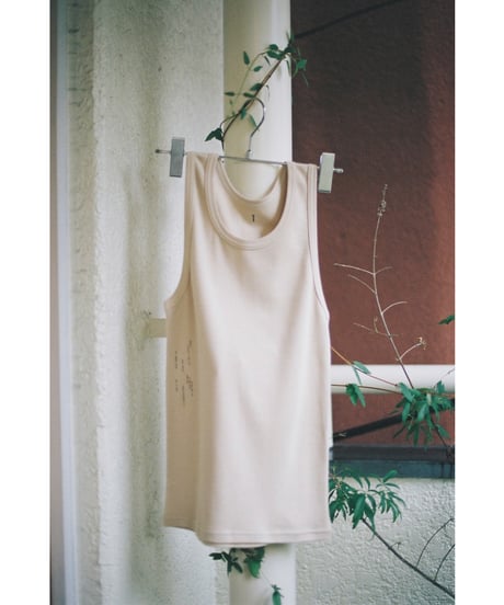 MASKER E / ORGANIC COTTON TANK TOP