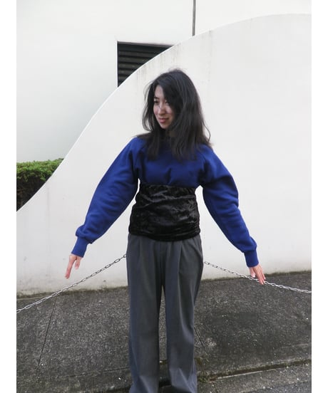 LOOK 08 ＿YUYU ＿ / SWEAT SHIRT / SKIRT