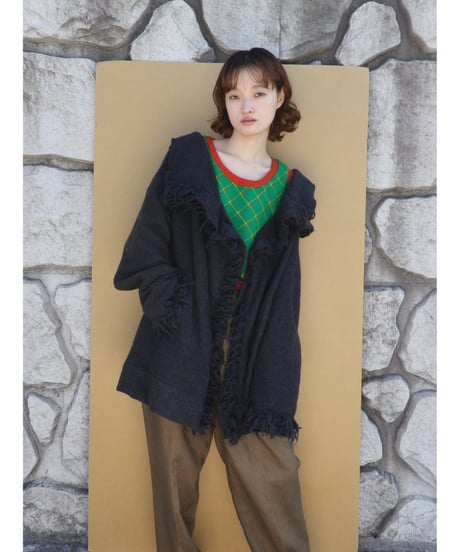 FRINGE HALF COAT