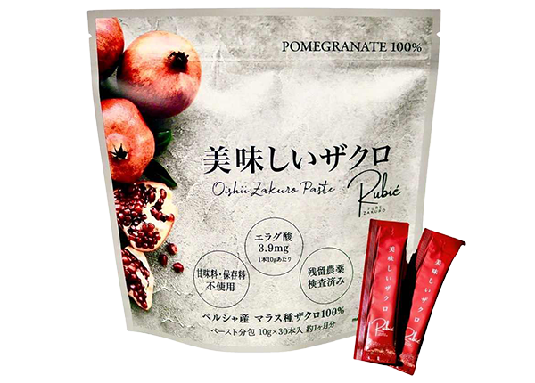 美味しいザクロ（10g×30包）×2袋　エラグ酸　最高級品マラス種ザクロペースト 美味しいザクロ・最高級ペルシャザクロ100% / 10グラム30包入り | Oshi