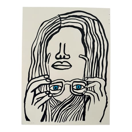 「NEW VISION」 silk screen print by Nathaniel Russell