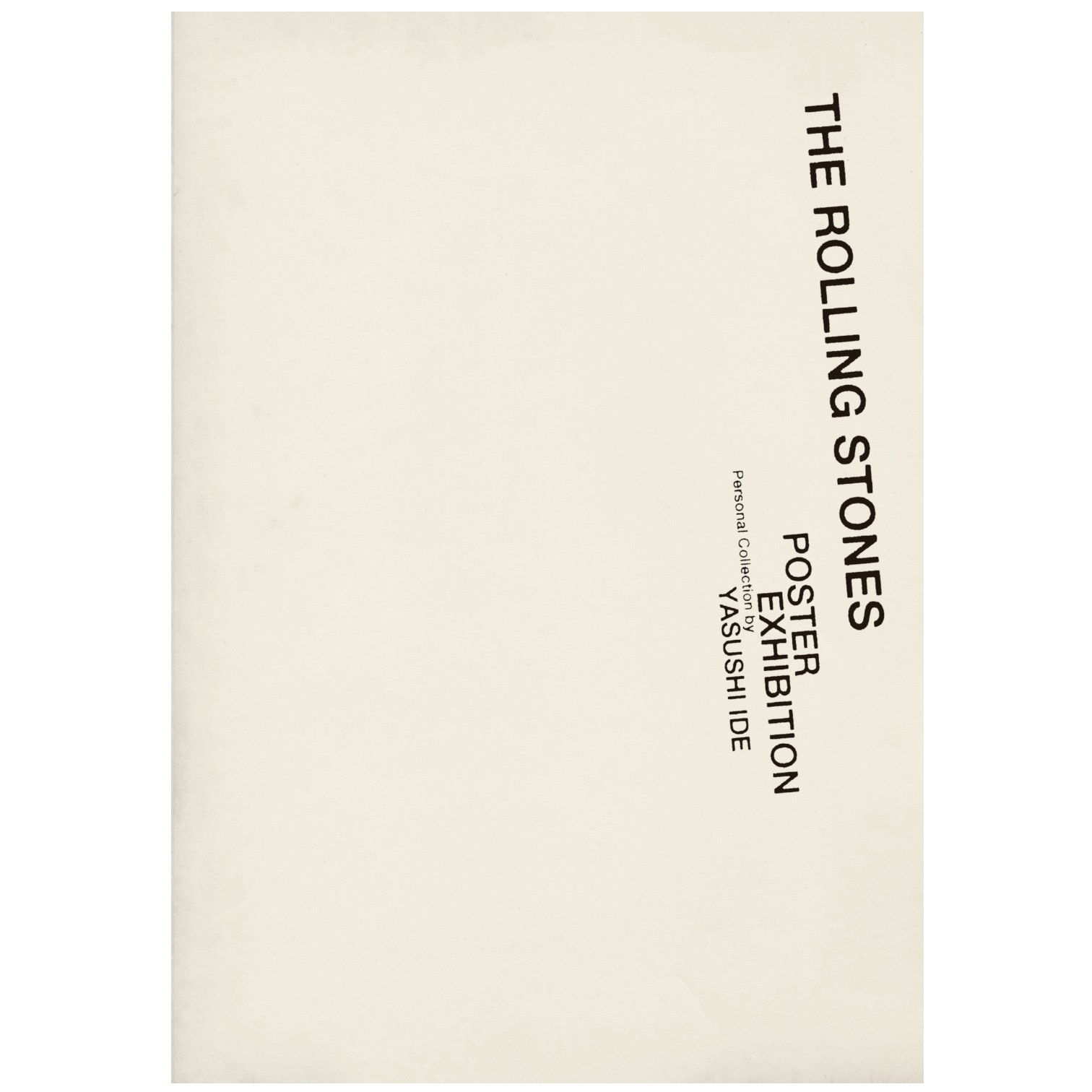 ZINE> THE ROLLING STONES POSTER EXHIBITION Lim