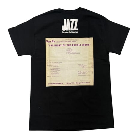 SUN RA_PURPLE NOON T-SHIRT (BLACK)