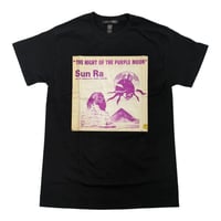 SUN RA_PURPLE NOON T-SHIRT (BLACK)
