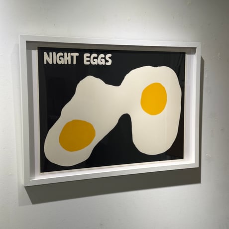 「NIGHT EGGS」 silk screen print by Nathaniel Russell