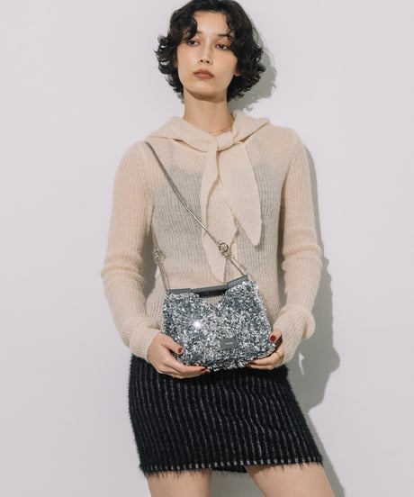 【B-26441】BEAURE SPARKLE 2WAY MINI SHOULDER BAG ｜スパンコール 2WAY ミニ ショルダーバッグ