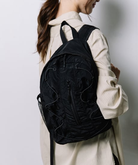 【B-26439】BEAURE NYLON DRAWSTRING BACKPACK｜ナイロン ドローストリング リュック