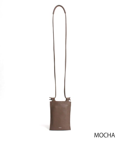 【B-26420】BEAURE COW LEATHER TALL SMARTPHONE SHOULDER BAG｜ カウレザー 縦型 スマホショルダー バッグ