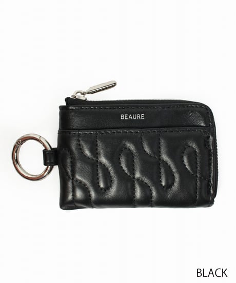 【B-25306】BEAURE Quilted Leather フラグメントケース