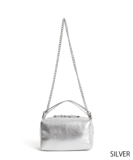 【B-26411】BEAURE Cow Leather 2WAY Chain Shoulder Bag｜カウレザー 2WAY チェーン ショルダーバッグ