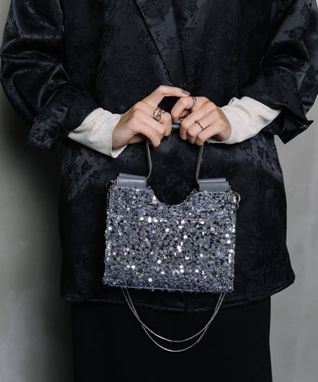 【B-26441】BEAURE SPARKLE 2WAY MINI SHOULDER BAG ｜スパンコール 2WAY ミニ ショルダーバッグ